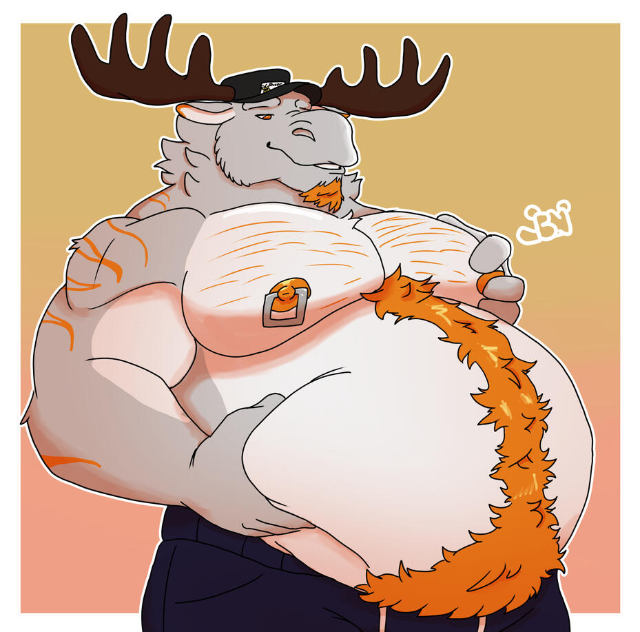 An example of what a sketch, flat color, and render will like
